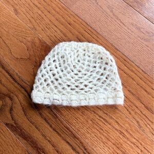 Crochet Cream Beanie